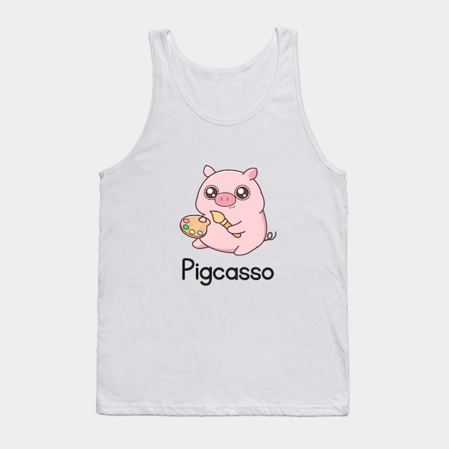 Pigcasso the pig Tank Top by skgadgets